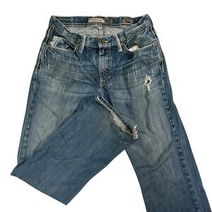 BKE Derek Straight Jeans Mens 30R 30X32 Blue Denim Y2K Rockstar Bootcut